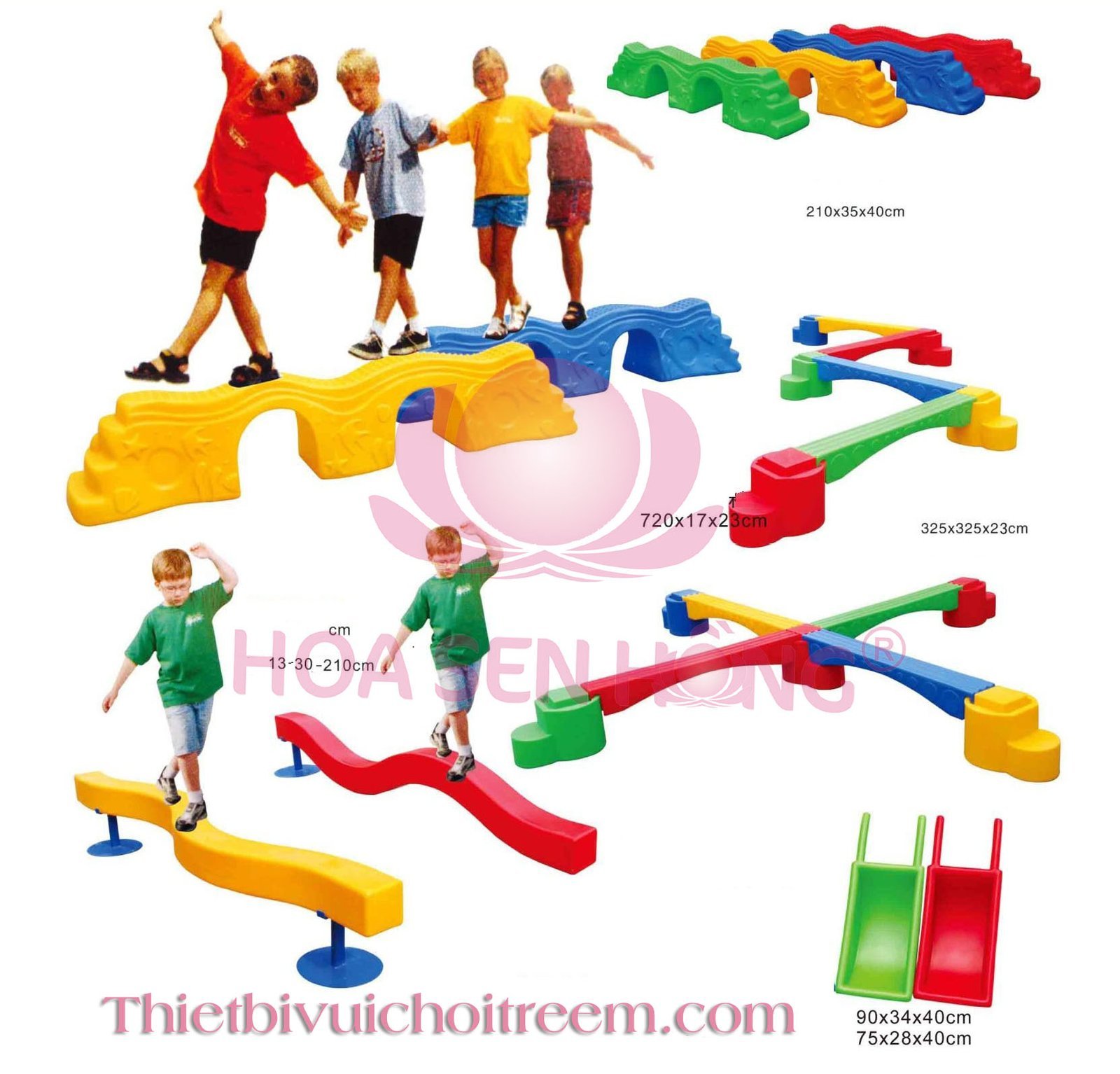 Đồ chơi trong nhà PT-36-10 cho khu vui chơi trong nhà trung tâm thương mại, nhà hàng, trường mầm non – Hoa Sen Hồng