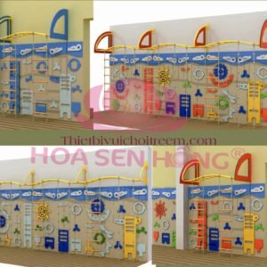 Đồ chơi trong nhà PT-38-11 cho khu vui chơi trong nhà trung tâm thương mại, nhà hàng, trường mầm non – Hoa Sen Hồng
