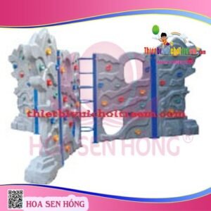 Tường leo núi RC-026-01 cho sân chơi ngoài trời khu chung cư, trường mầm non, resort, công viên – Hoa Sen Hồng