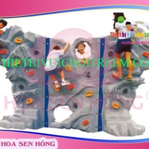 Tường leo núi RC-026-03 cho sân chơi ngoài trời khu chung cư, trường mầm non, resort, công viên – Hoa Sen Hồng