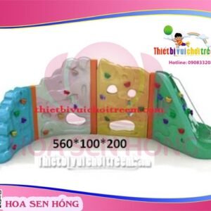 Tường leo núi RC-026-04 cho sân chơi ngoài trời khu chung cư, trường mầm non, resort, công viên – Hoa Sen Hồng