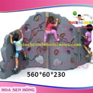 Tường leo núi RC-026-05 cho sân chơi ngoài trời khu chung cư, trường mầm non, resort, công viên – Hoa Sen Hồng