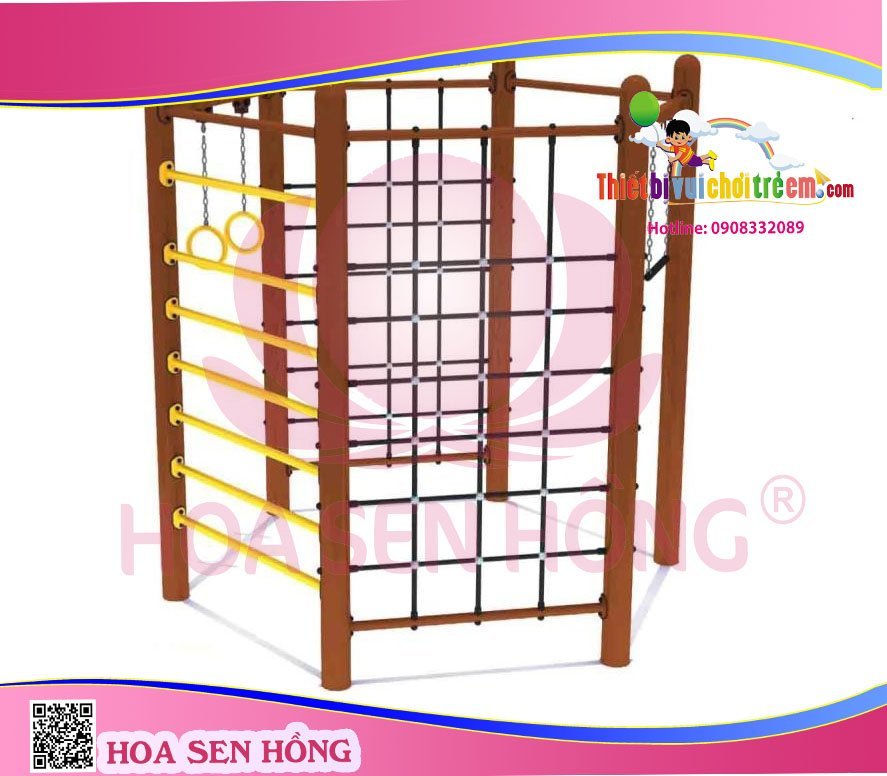 Thang leo RT-024-24 cho sân chơi ngoài trời khu chung cư, trường mầm non, resort, công viên – Hoa Sen Hồng