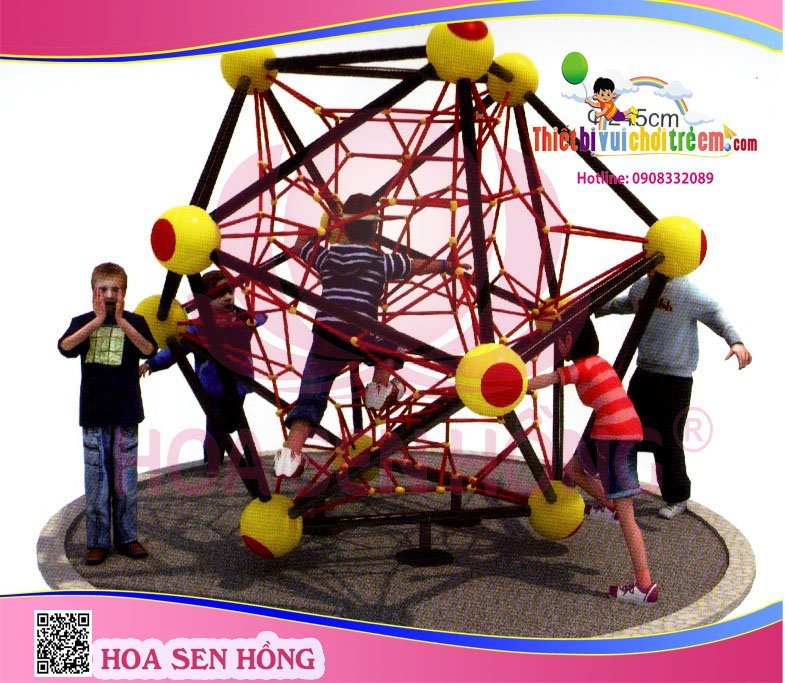 Thang leo RT-024-27 cho sân chơi ngoài trời khu chung cư, trường mầm non, resort, công viên – Hoa Sen Hồng