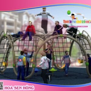Thang leo RT-024-68 cho sân chơi ngoài trời khu chung cư, trường mầm non, resort, công viên – Hoa Sen Hồng