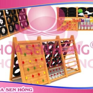 Thang leo RT-024-74 cho sân chơi ngoài trời khu chung cư, trường mầm non, resort, công viên – Hoa Sen Hồng