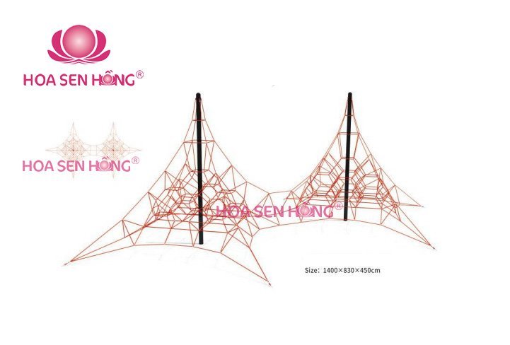 Thang leo RT-024-83 cho sân chơi ngoài trời khu chung cư, trường mầm non, resort, công viên – Hoa Sen Hồng
