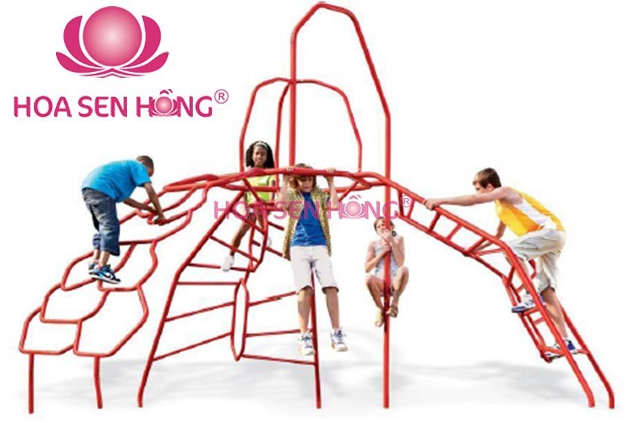Thang leo RT-024-77 cho sân chơi ngoài trời khu chung cư, trường mầm non, resort, công viên – Hoa Sen Hồng