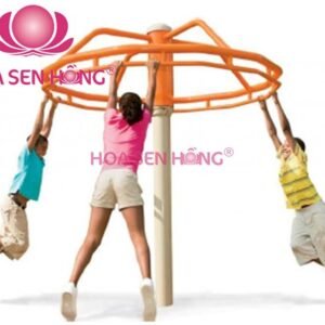 Thang đu RT-024-78 cho sân chơi ngoài trời khu chung cư, trường mầm non, resort, công viên – Hoa Sen Hồng