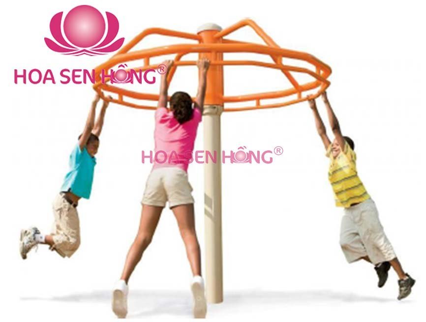Thang đu RT-024-78 cho sân chơi ngoài trời khu chung cư, trường mầm non, resort, công viên – Hoa Sen Hồng