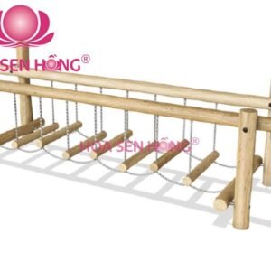 Thang dây RT-024-80 cho sân chơi ngoài trời khu chung cư, trường mầm non, resort, công viên – Hoa Sen Hồng