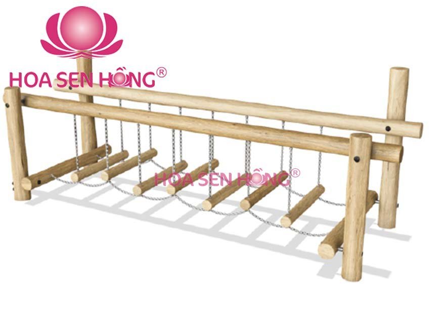 Thang dây RT-024-80 cho sân chơi ngoài trời khu chung cư, trường mầm non, resort, công viên – Hoa Sen Hồng