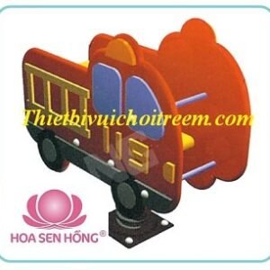 Thú nhún lò xo SH-033-03 cho sân chơi ngoài trời khu chung cư, trường mầm non, resort, công viên – Hoa Sen Hồng