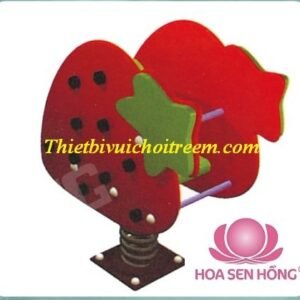 Thú nhún lò xo SH-033-07 cho sân chơi ngoài trời khu chung cư, trường mầm non, resort, công viên – Hoa Sen Hồng