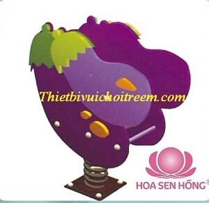 Thú nhún lò xo SH-033-08 cho sân chơi ngoài trời khu chung cư, trường mầm non, resort, công viên – Hoa Sen Hồng
