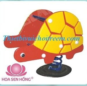 Thú nhún lò xo SH-033-16 cho sân chơi ngoài trời khu chung cư, trường mầm non, resort, công viên – Hoa Sen Hồng