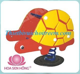 Thú nhún lò xo SH-033-16 cho sân chơi ngoài trời khu chung cư, trường mầm non, resort, công viên – Hoa Sen Hồng