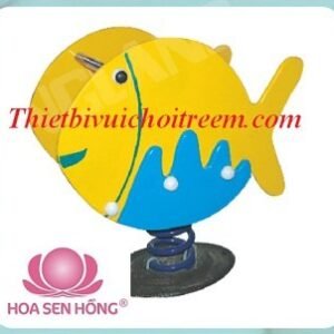 Thú nhún lò xo SH-033-20 cho sân chơi ngoài trời khu chung cư, trường mầm non, resort, công viên – Hoa Sen Hồng
