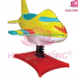 Thú nhún lò xo SH-036-06 cho sân chơi ngoài trời khu chung cư, trường mầm non, resort, công viên – Hoa Sen Hồng
