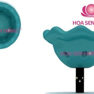 Thú nhún lò xo SH-036-10 cho sân chơi ngoài trời khu chung cư, trường mầm non, resort, công viên – Hoa Sen Hồng