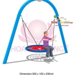 Xích đu SS-021-20 cho sân chơi ngoài trời khu chung cư, trường mầm non, resort, công viên – Hoa Sen Hồng