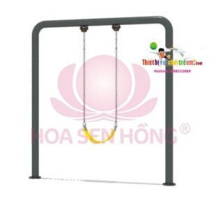 Xích đu SS-021-28 cho sân chơi ngoài trời khu chung cư, trường mầm non, resort, công viên – Hoa Sen Hồng