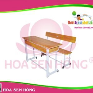 Bàn tiểu học TC-42-18 cho trường mầm non, nhóm trẻ – Hoa Sen Hồng
