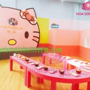 Bàn chử u mầm non TC-42-23 cho trường mầm non, nhóm trẻ – Hoa Sen Hồng