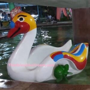 Thiên nga quay tay CA-58-04 cho công viên, khu vui chơi giải trí – Hoa Sen Hồng