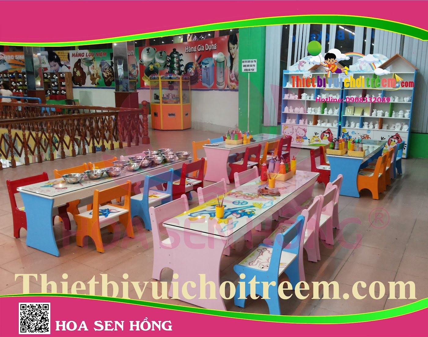 Bàn ghế và thiết bị cho trường mầm non